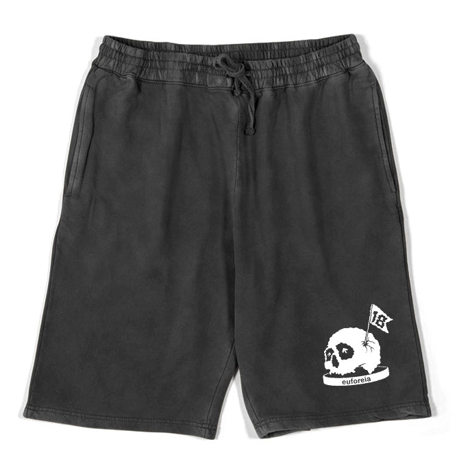 Wavy Skull Vintage Shorts